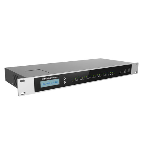 Conmutador IP, Grandstream UCM6308A, 8 líneas, 1500 usuarios, 200 llamadas simultáneas, Audio Series